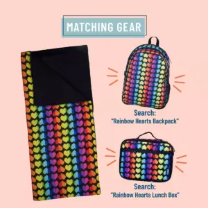 Wildkin Rainbow Hearts Original Sleeping Bag