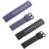 Insten 2-Pack Soft TPU Rubber Replacement Band For Fitbit Charge 4 & Charge 3, Black+Gray