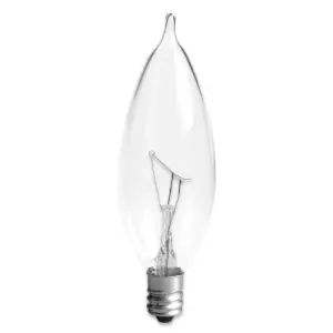 General Electric 40w 4pk CAC Long Life Incandescent Chandelier Light Bulb Clear