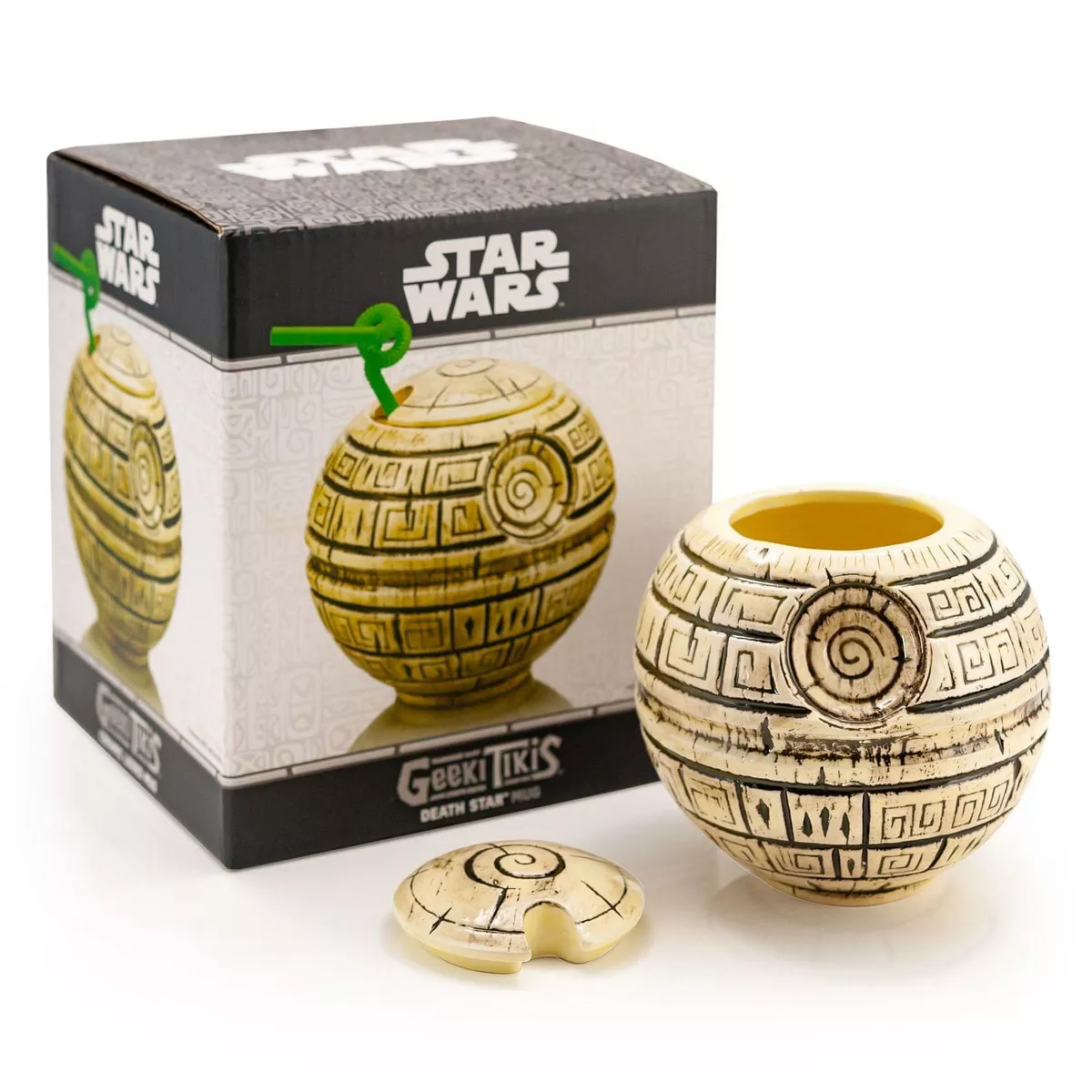 Beeline Creative Geeki Tikis Star Wars Death Star Ceramic Mug | Holds 24 Ounces