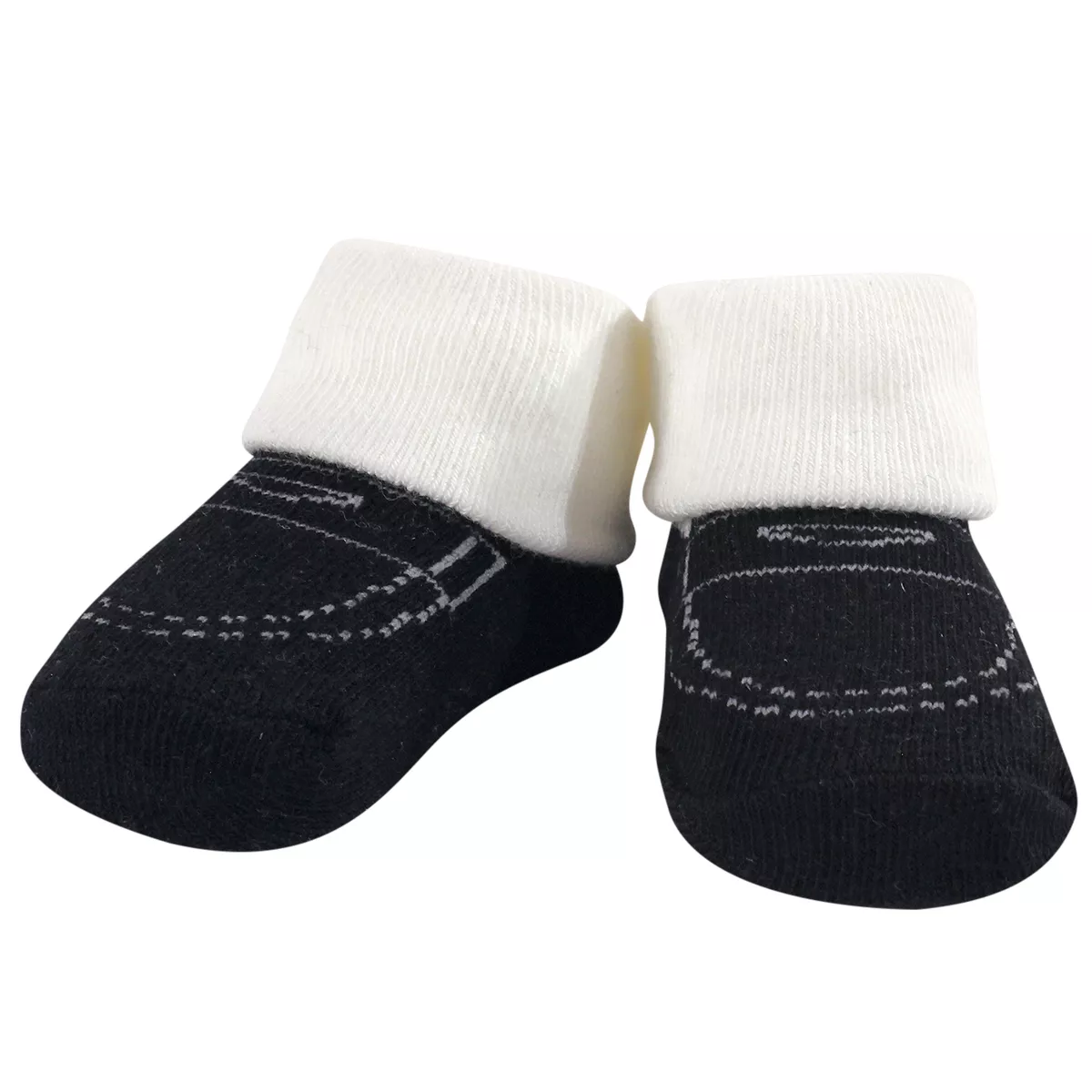 Hudson Baby Infant Boy Cotton Bib and Sock Set 5pk, Mr Fox, One Size