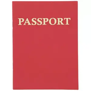 Kids Blank Passport Journal Notebooks (24 Count), Red