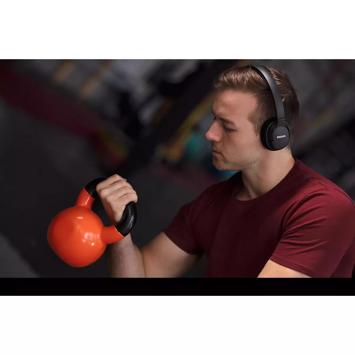 Philips ActionFit SH402 Wireless Bluetooth Headphones, IPX4 Splash-Resistance, Up to 20+ Hours of Play time, Echo Cancellation, Quick Charge, Smart Pairing and Cooling Earcups, Black (TASH402BK)