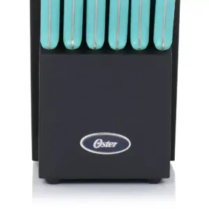 Oster Evansville 14 Piece Stainless Steel Cutlery Set in Light Blue