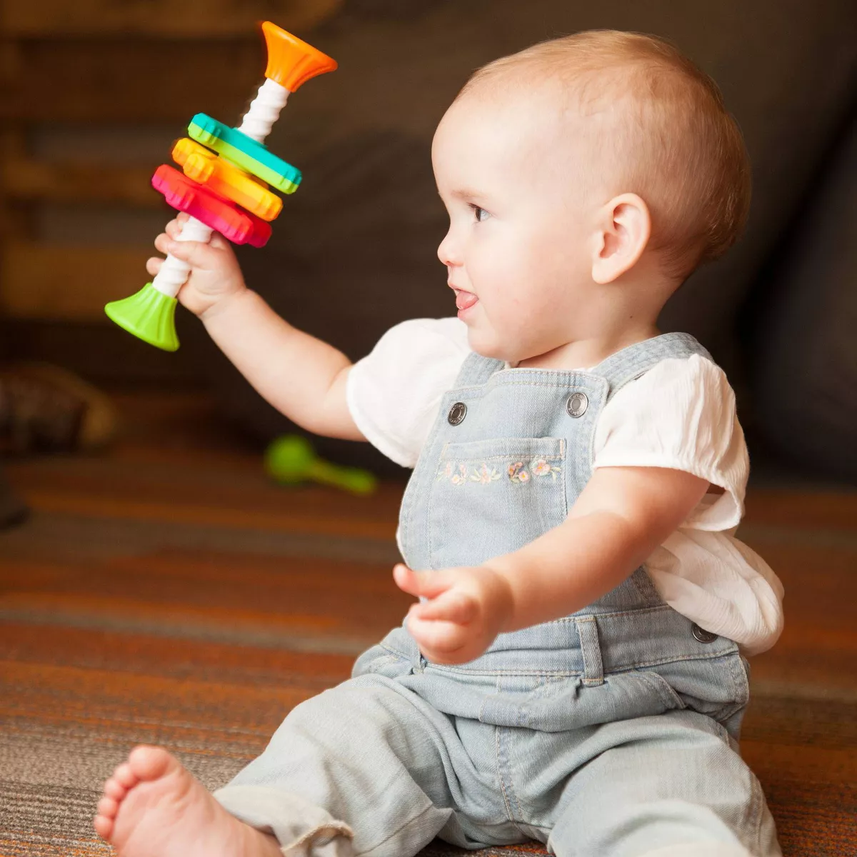 Fat Brain Toys Baby Toddler and Learning Toy MiniSpinny