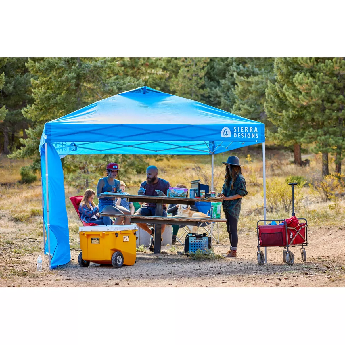 Sierra Designs 10'x10' Canopy with Shade Wall