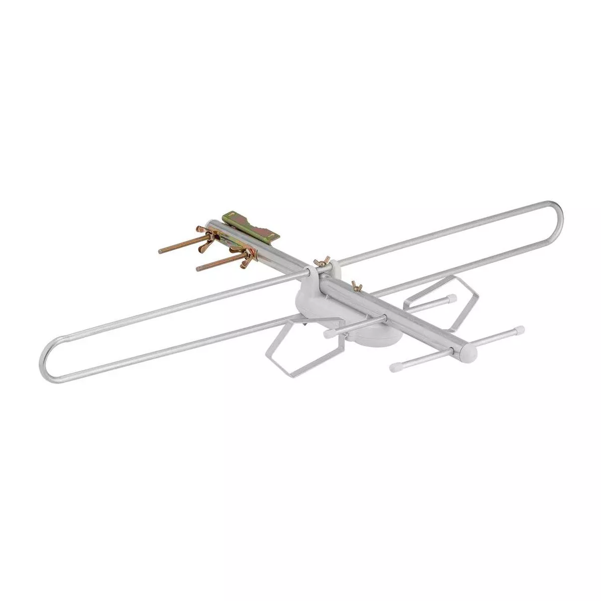 Monoprice Round Tube Attic or Outdoor VHF And UHF HDTV Antenna, 60 Mile Range, Anti-Rust, Waterproof and Weather Resistant