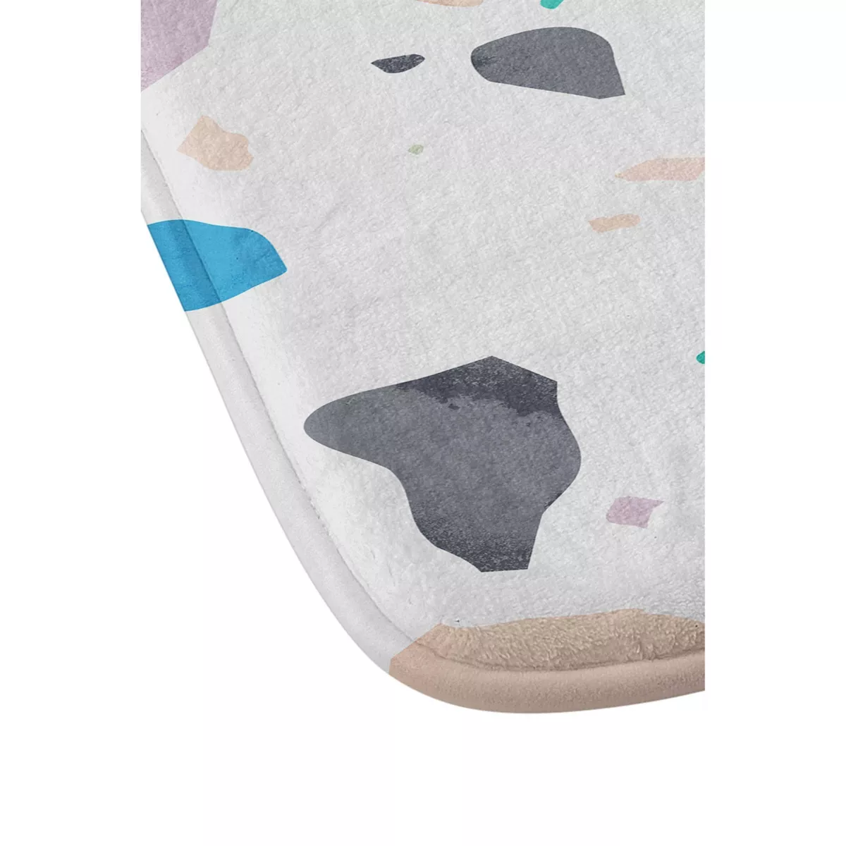 Mareike Boehmer Terrazzo Bath Mat Blue - Deny Designs