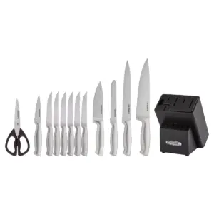 Farberware Edgekeeper 13 Piece Self Sharpening StainlessSteel Hollow Handle Knife Block Set