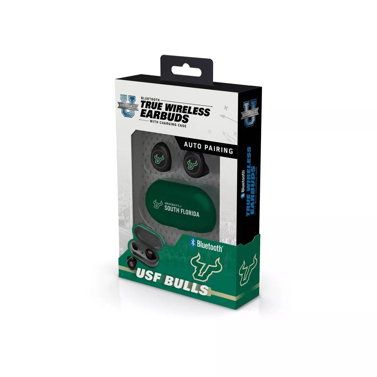 NCAA South Florida Bulls True Wireless Bluetooth Earbuds