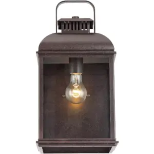 John Timberland Rustic Outdoor Wall Light Fixture Rust 13