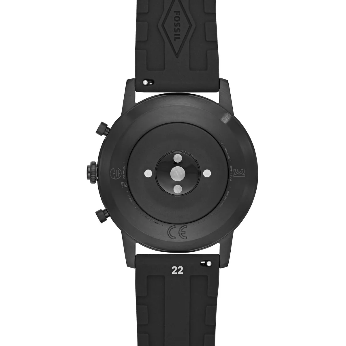 Fossil Hybrid Smartwatch HR Collider 42mm - Black with Black Silicone