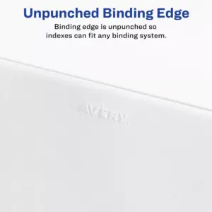 Avery-Style Legal Exhibit Side Tab Divider Title: 1-25 14 x 8 1/2 White 01430