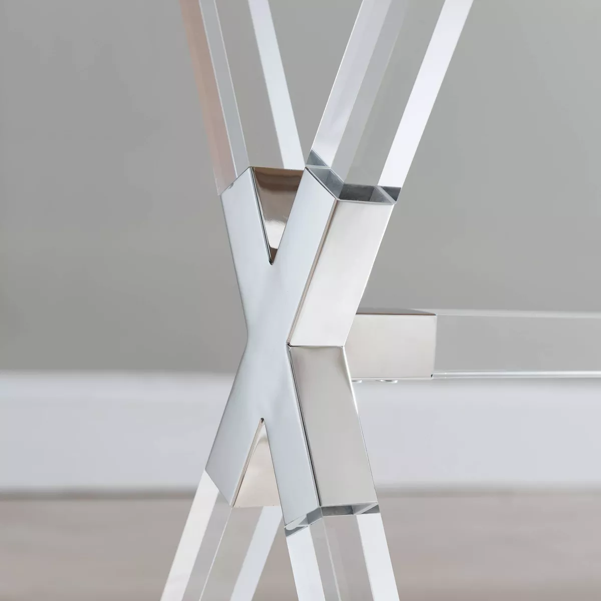 Brierlyn Serving Tray Table Nickel - Aiden Lane