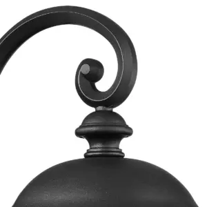 John Timberland Traditional Outdoor Wall Light Fixture Black 22 1/4