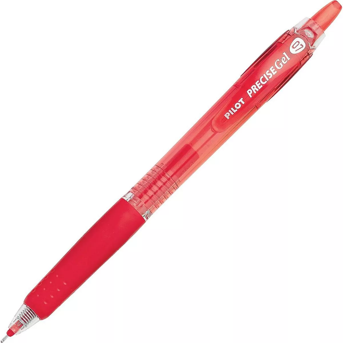 Pilot Precise Gel BeGreen Retractable Roller Ball Pen Red Ink .7mm Dozen 15003