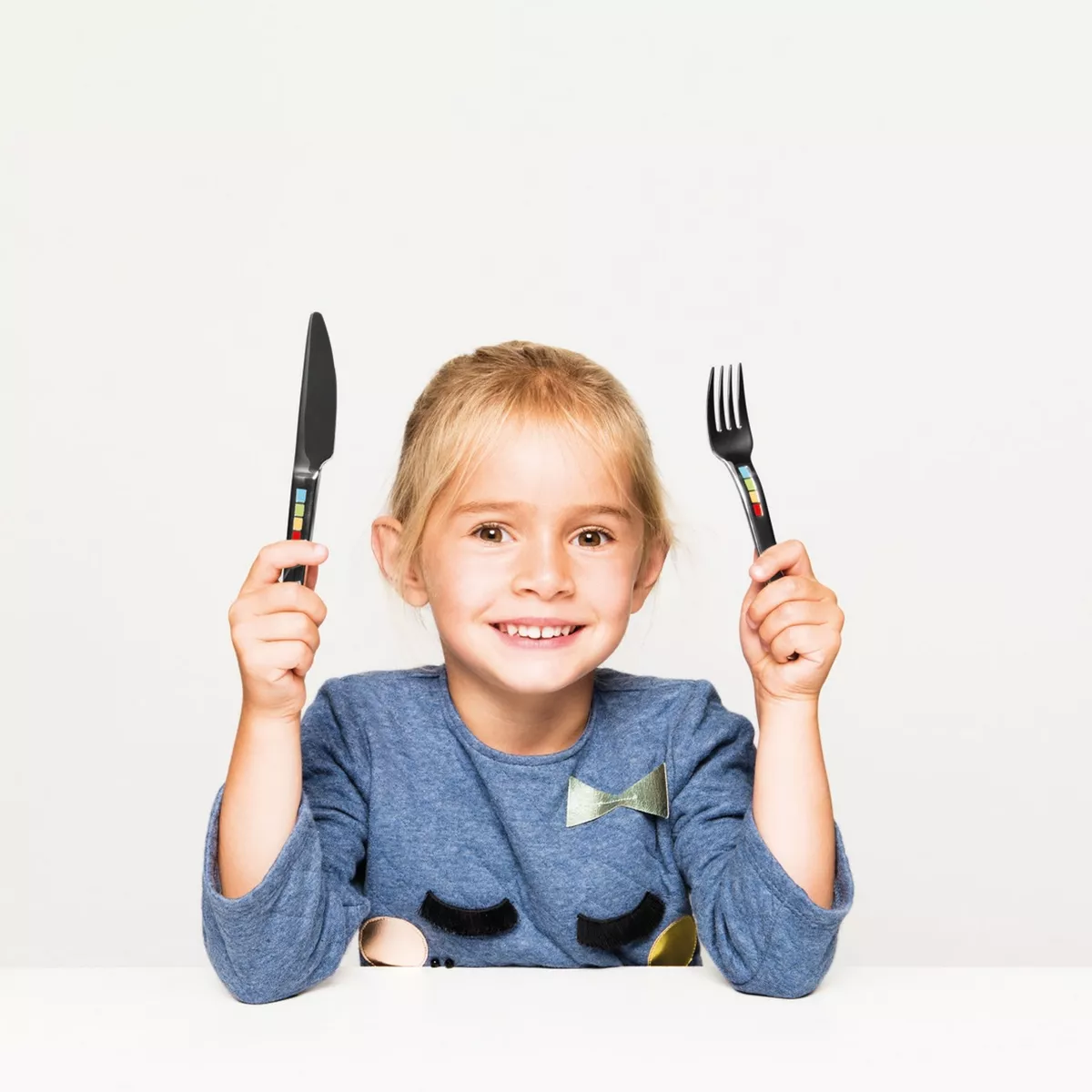 BergHOFF Ralph Kramer 18/10 Stainless Steel Flatware set Childrens Swip Swap 3 Pcs