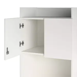 Sandberg Mini Refrigerator Storage Cabinet White - Room and Joy