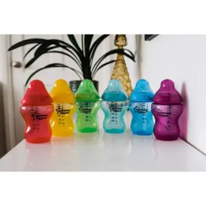 Tommee Tippee Closer To Nature Fiesta Baby Bottle - 9oz/6pk