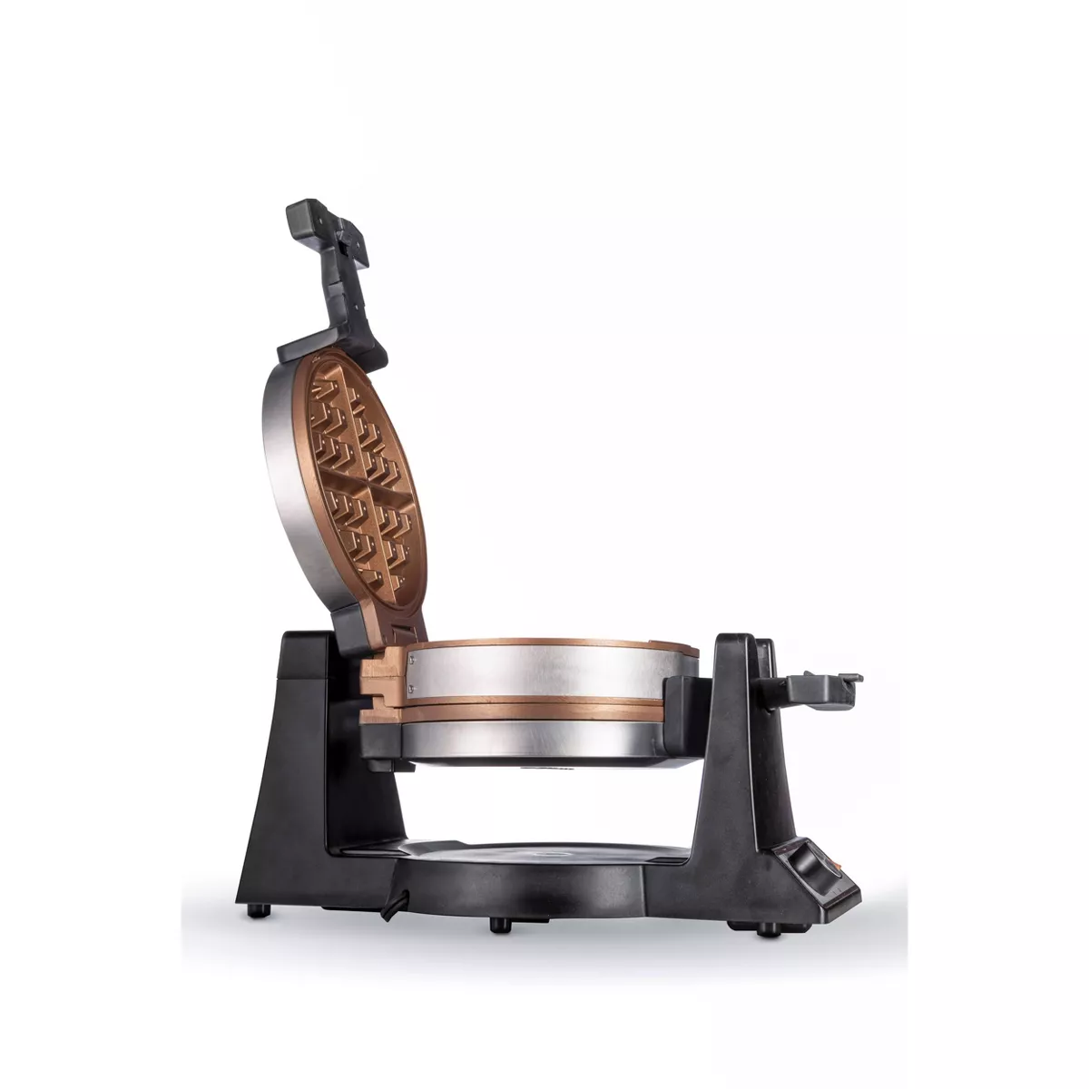 CRUX Double-Rotating Waffle Maker - Silver