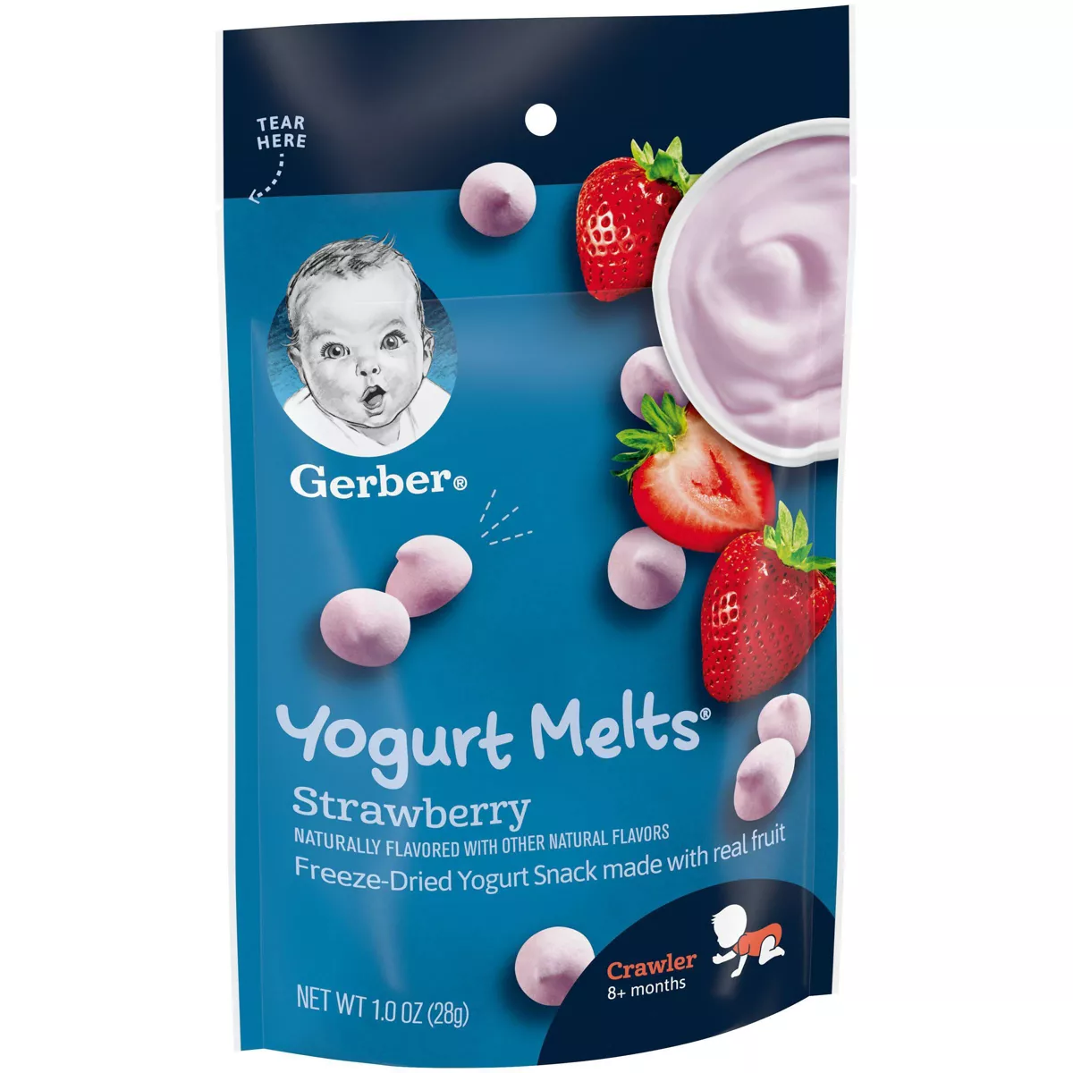 Gerber Yogurt Melts Strawberry Freeze-Dried Yogurt Snack - 1oz