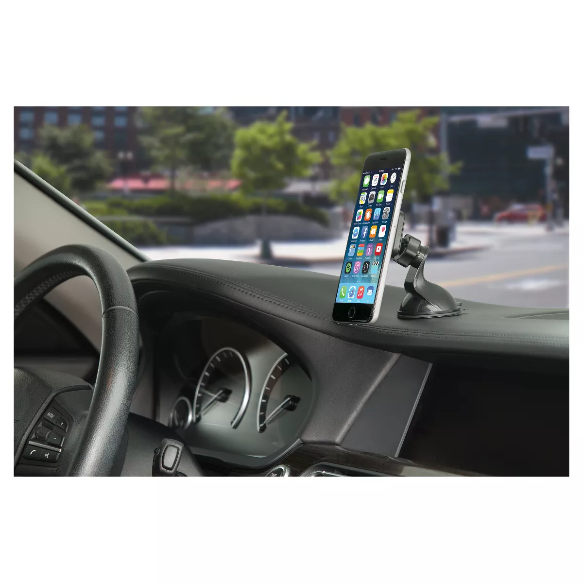 Scosche MagicMOUNT Pro Magnetic Window/Dash Mount - Black/Silver