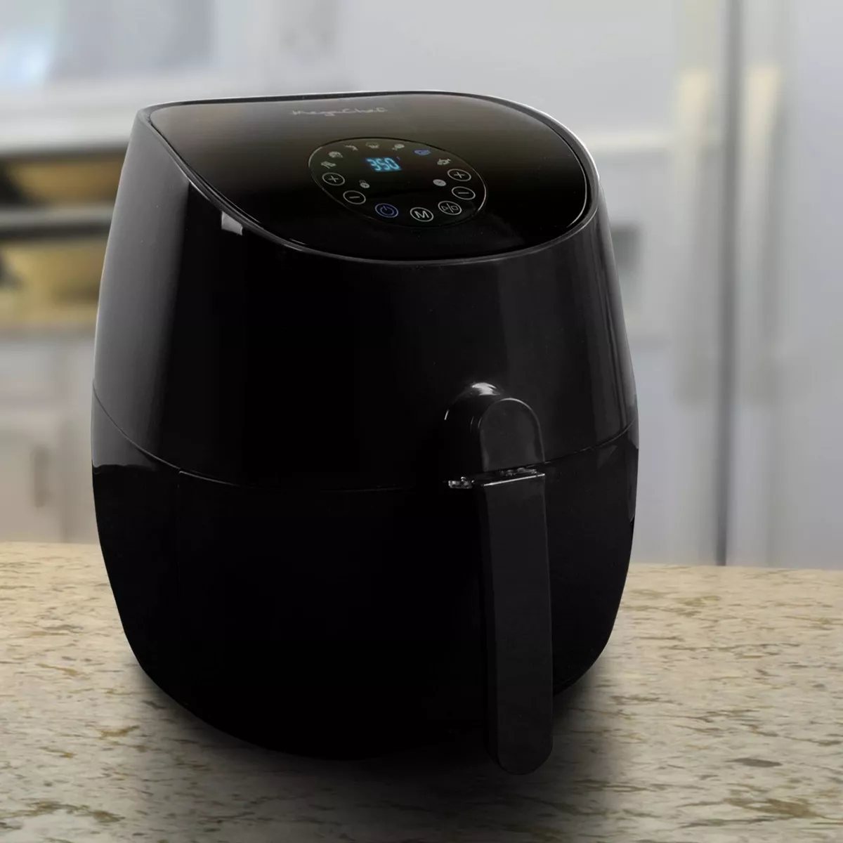 MegaChef 3.5qt Multicooker Air Fryer - Black