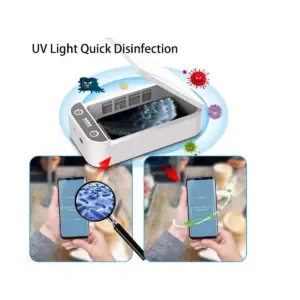 UVC Sterilizer Cell Phone Cleaner, Portable Smart Phone Cleaner Cleaning Device for All Cellphone Toothbrush Salon Tool