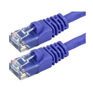 Monoprice Cat5e Ethernet Patch Cable - 30 Feet - Purple | Network Internet Cord - RJ45, Stranded, 350Mhz, UTP, Pure Bare Copper Wire, 24AWG