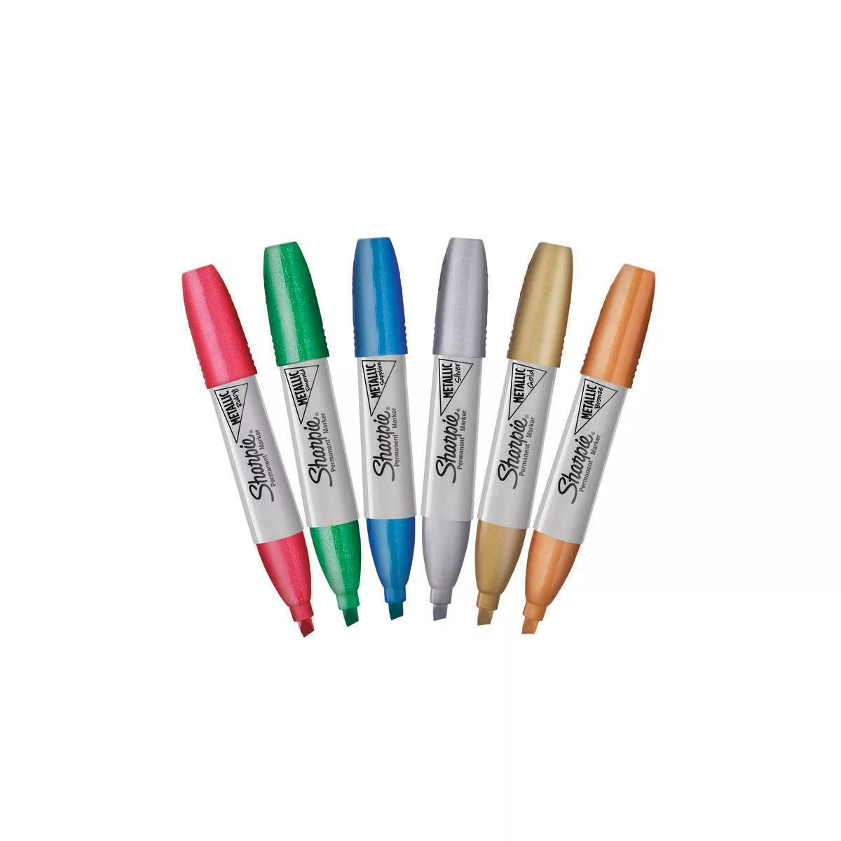 Sharpie 6pk Permanent Marker Metallic Chisel Tip Multicolor
