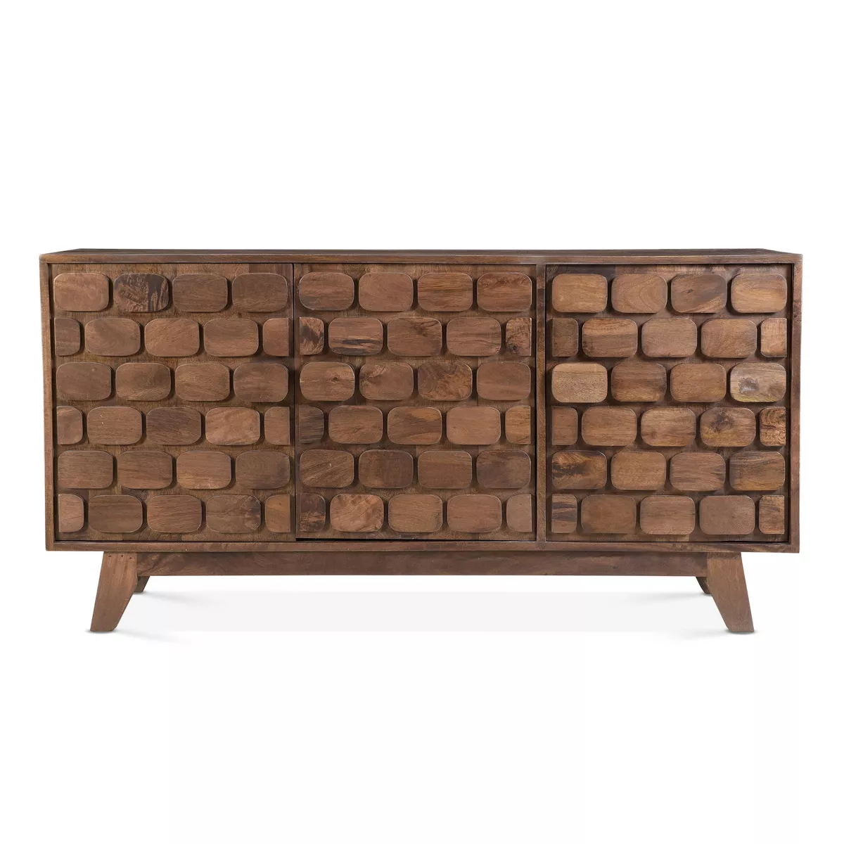 Darby 3 Cabinet Accent Server Walnut - Steve Silver Co.