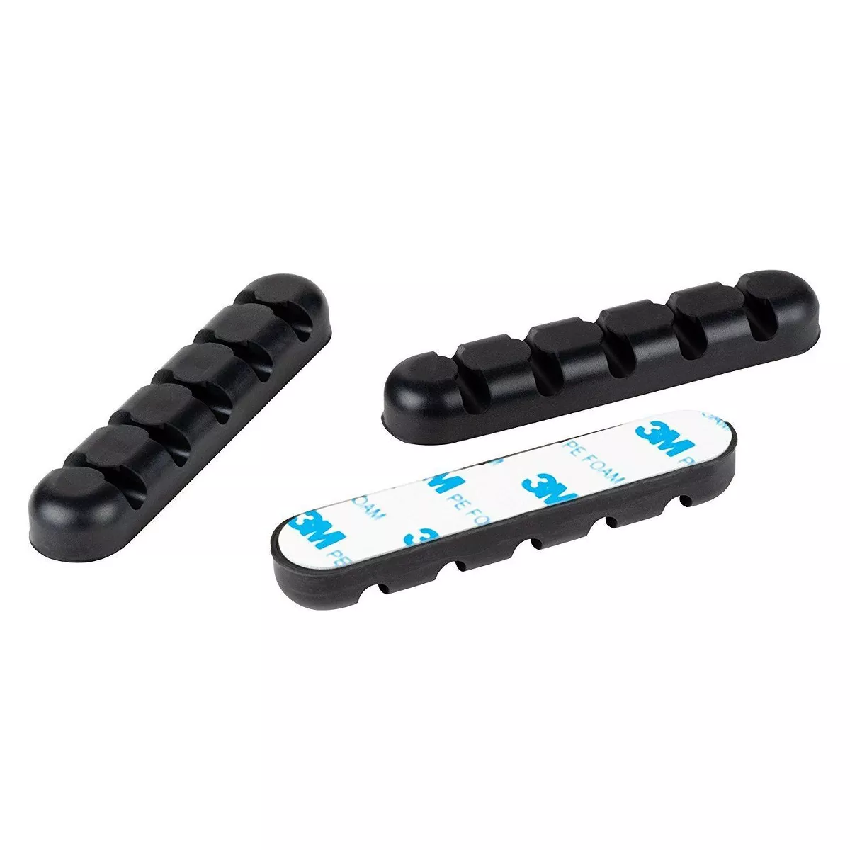 Juvale Cable Organizer 3-Piece Cable Clip Holder, Self-Adhesive Wire Cord Holder