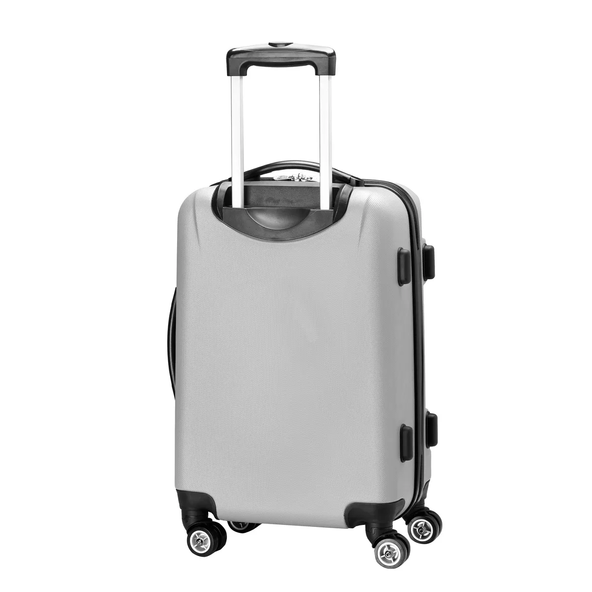 NBA San Antonio Spurs Mojo Hardcase Spinner Wheels Carry On Suitcase - Silver