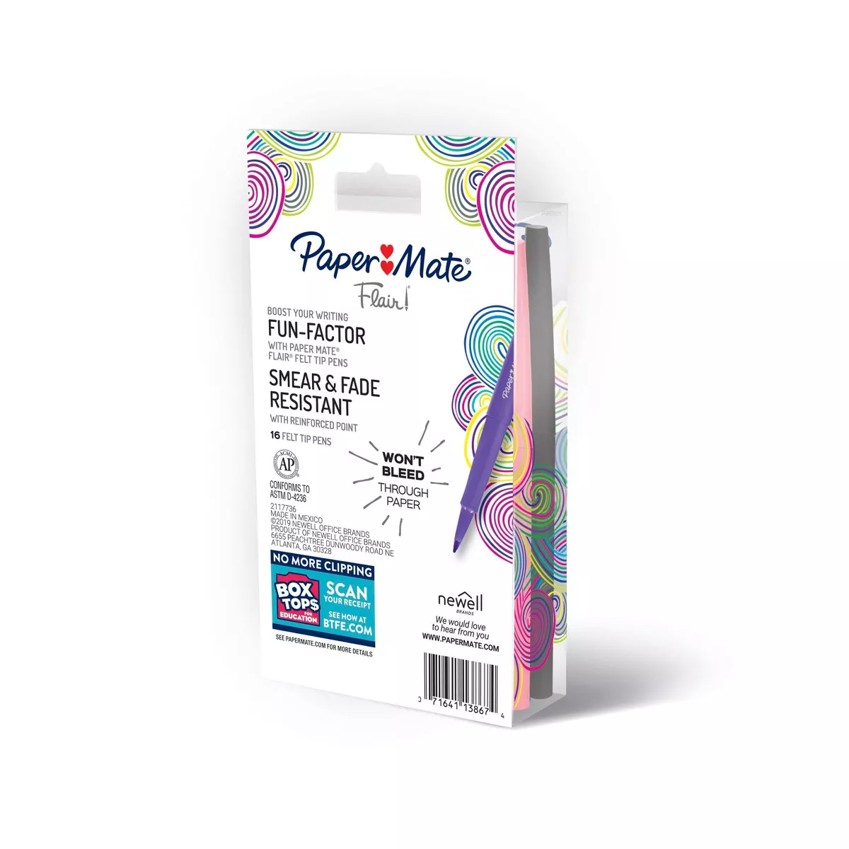 16pk Marker Pens Flair Medium Tip .7mm Multicolor - PaperMate