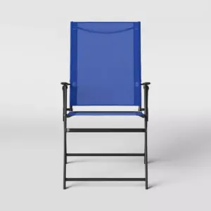 Sling Folding Patio Accent Chair - Blue - Room Essentials™