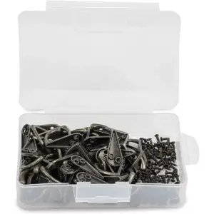 Okuna Outpost 50 Pack Metal Coat Wall Hooks with Screws, Bronze, 1.3