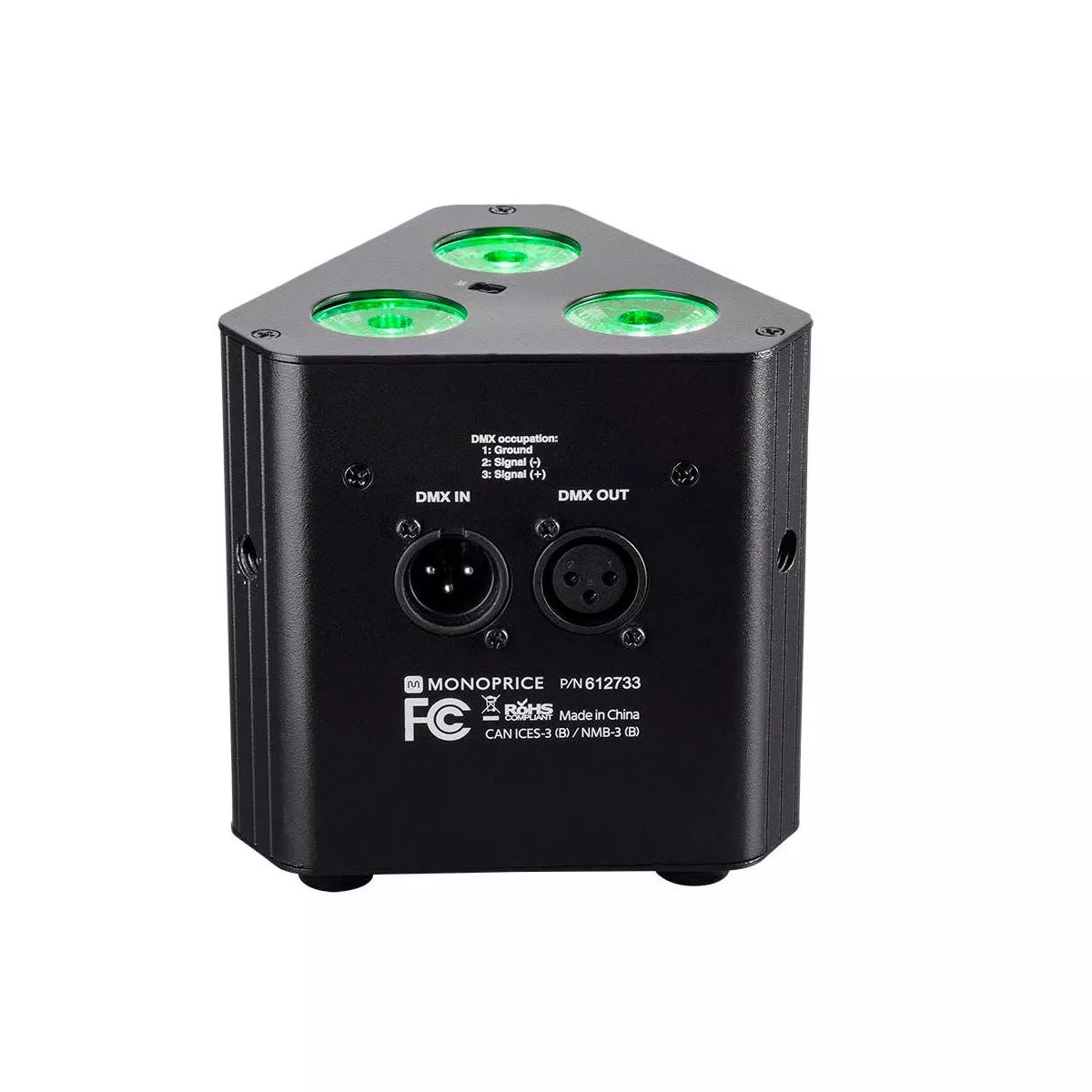 Monoprice Truss Wash Up Light PAR Light With IR (RGB), 3 Watt, x 3 LED - Stage Right Series