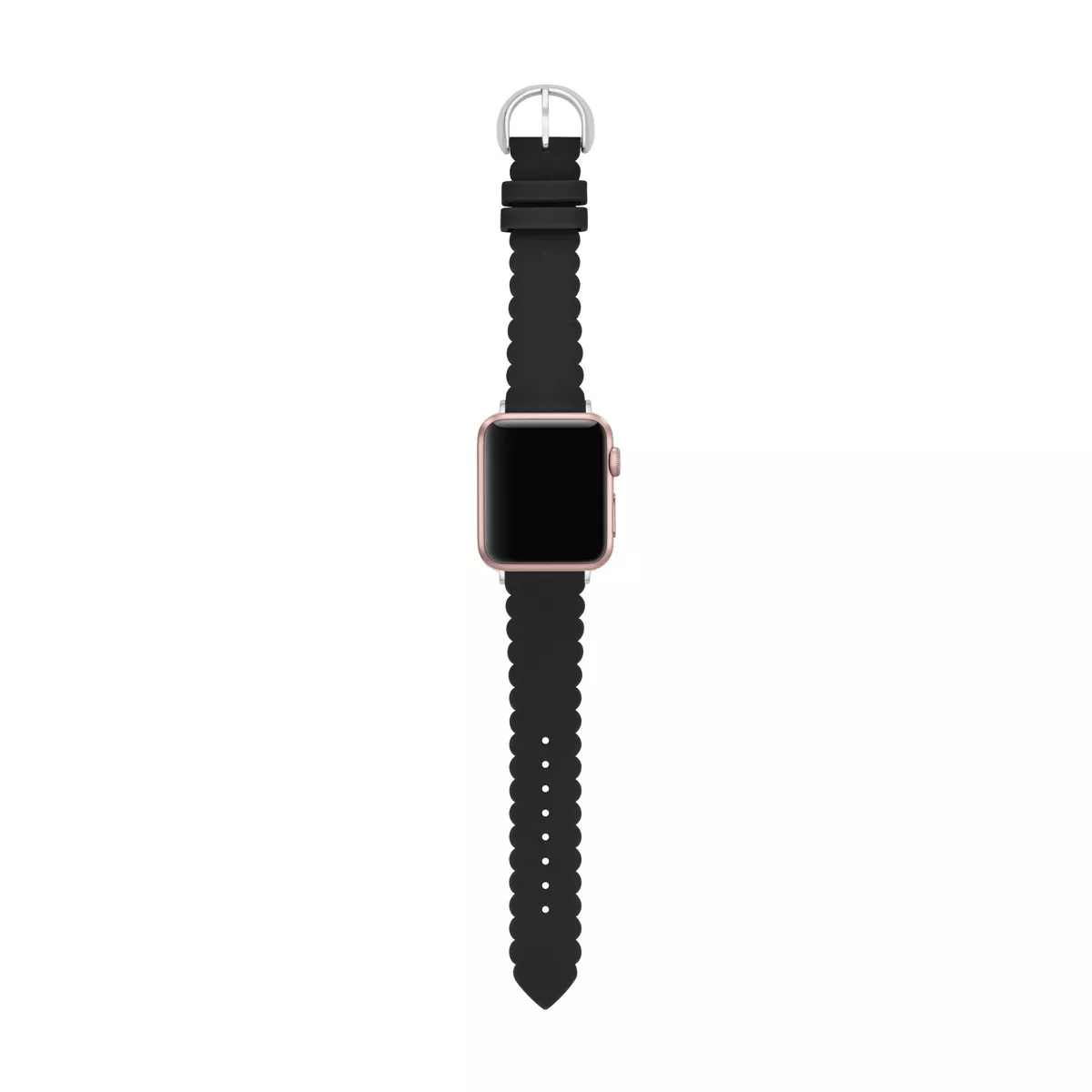 Kate Spade New York Black Scallop Silicone 38/40mm Band for Apple Watch