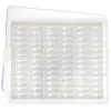 Elizabeth Ward Bead Storage Solutions 82 Piece Stackable Organizer Tray with Lid, 78 Compartments for Seed Beads, Crystals, and Craft Supplies Clear