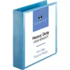 Business Source View Binder Round Ring 2" Cap Letter-size Light Blue 01642