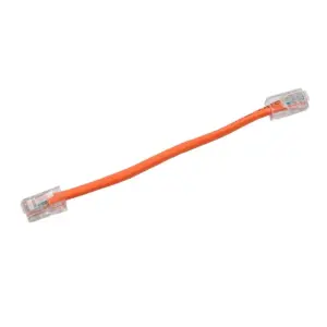Monoprice Cat5e Ethernet Patch Cable - 0.5 Feet - Orange | Network Internet Cord - RJ45, Stranded, 350Mhz, UTP, Pure Bare Copper Wire, 24AWG -