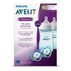 Philips Avent Natural Baby Bottle Teal Gift Set