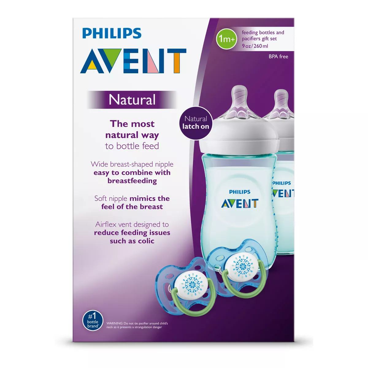 Philips Avent Natural Baby Bottle Teal Gift Set