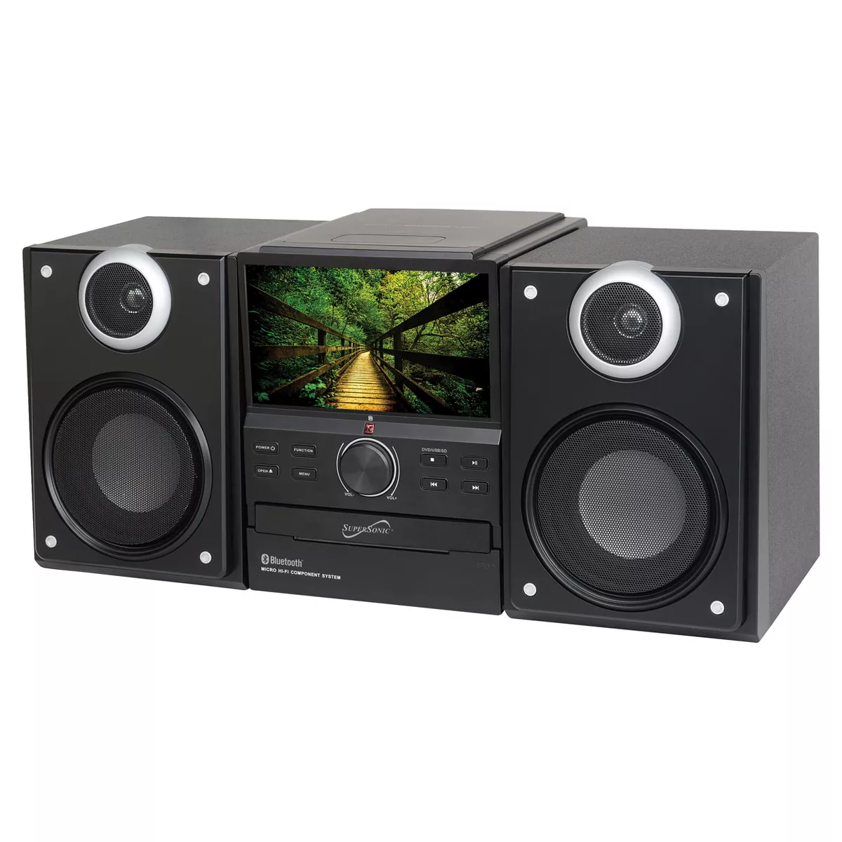 Supersonic Hi-Fi Audio Micro System with Bluetooth, DVD Player and TV Tuner