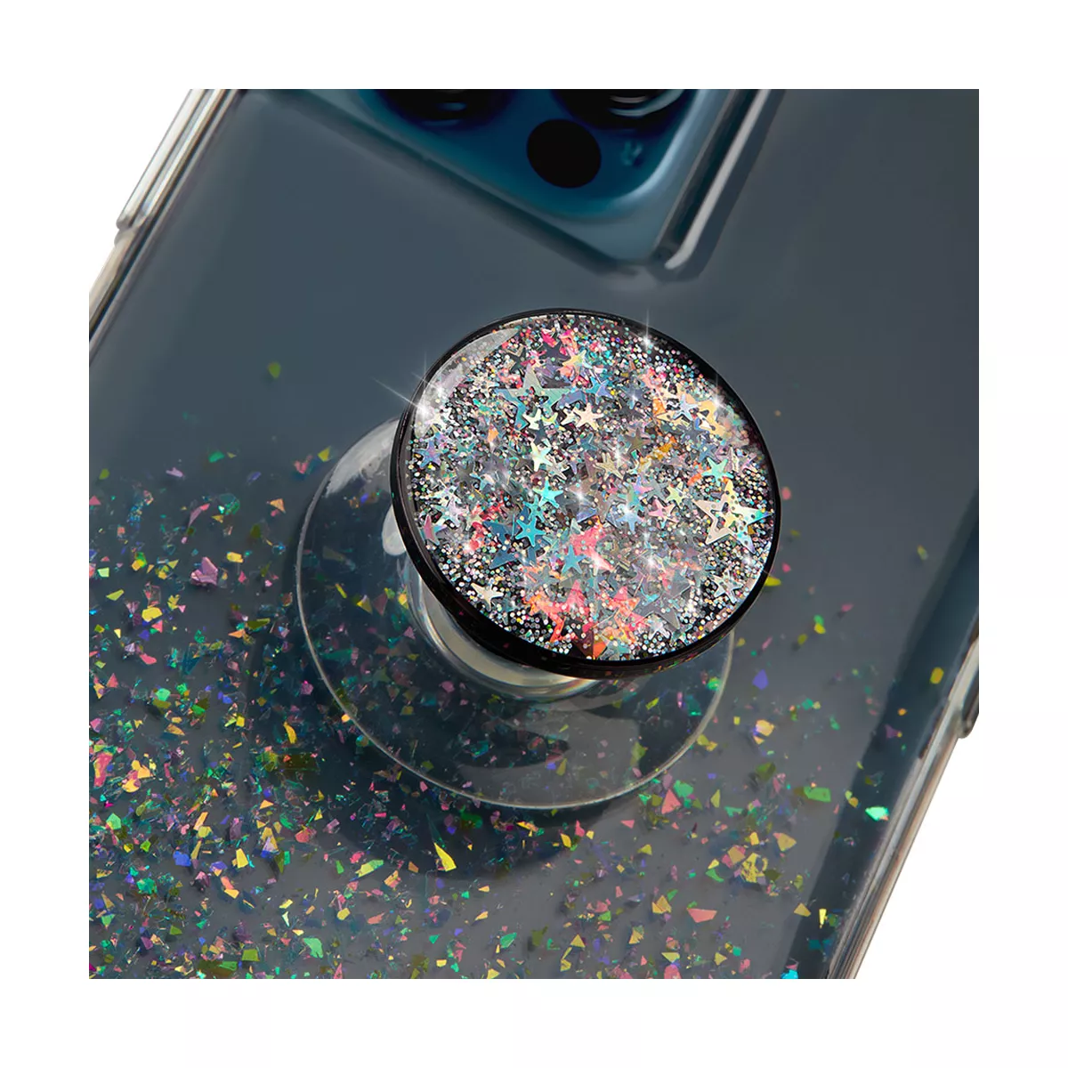 Case-Mate - MINIS - Phone Grip & Stand - Removable for MagSafe Accessory Use - Suction Cup - Iridescent Stars
