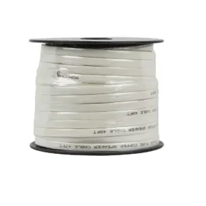 Monoprice Speaker Wire / Cable - 50 Feet | 16 Gauge AWG Pure Copper Flat CL2 In Wall Rated, Jacketed In PVC Material For Home Theater, Car Audio And