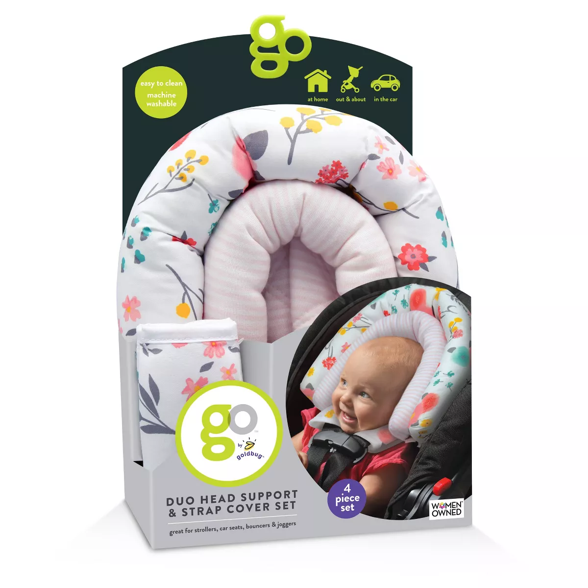Go by Goldbug Duo Head Support - Floral