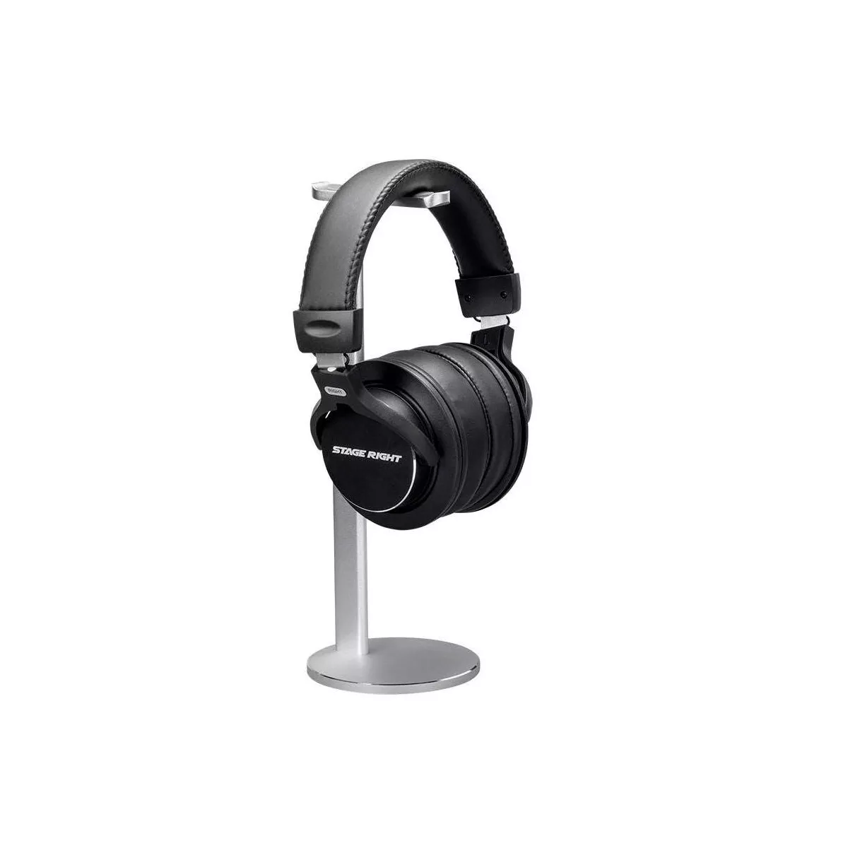Monoprice Desk Headphone Stand - Brushed Aluminum Ideal for Over the Ear Headphones - Workstream Collection