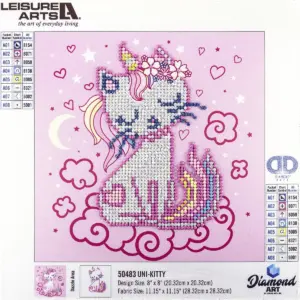 Leisure Arts Sparkle Art Diamond Paint Kit 10.63