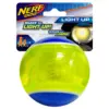 NERF TPR Blaze LED Tennis Ball Dog Toy - Green - 3.25"